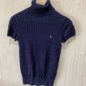 Vintage Ralph Lauren Sport Cable Knit Sweater M Y2K Women